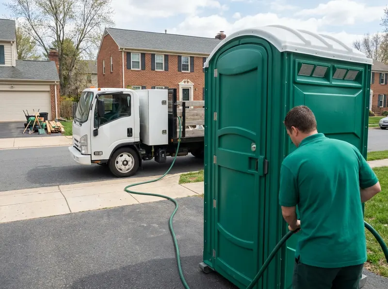 Deluxe Flushing Portable Toilet in Alexandria, VA